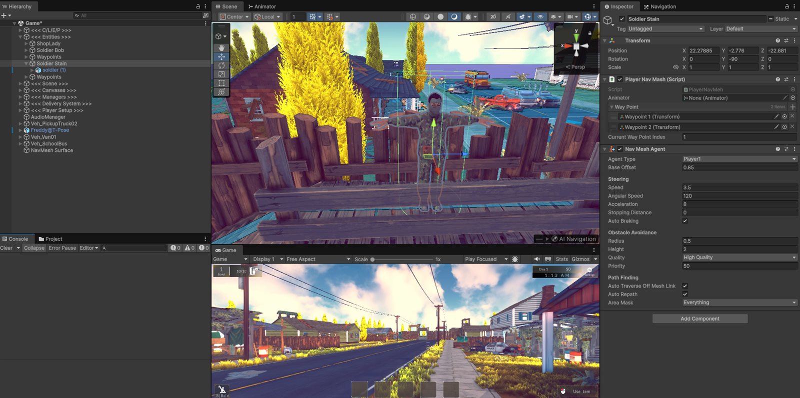 Animator and NavMesh agent setup