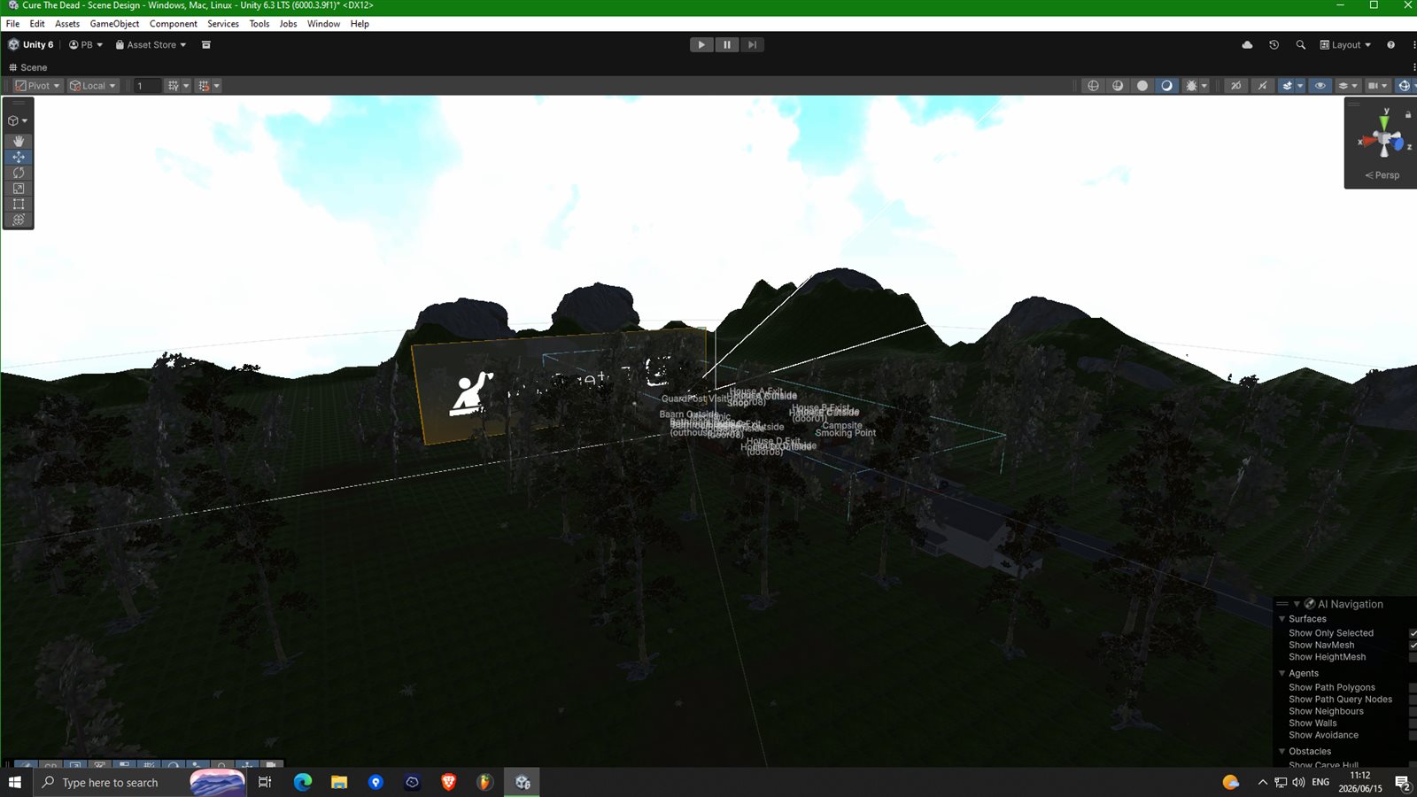 Open world terrain and scene design in Unity